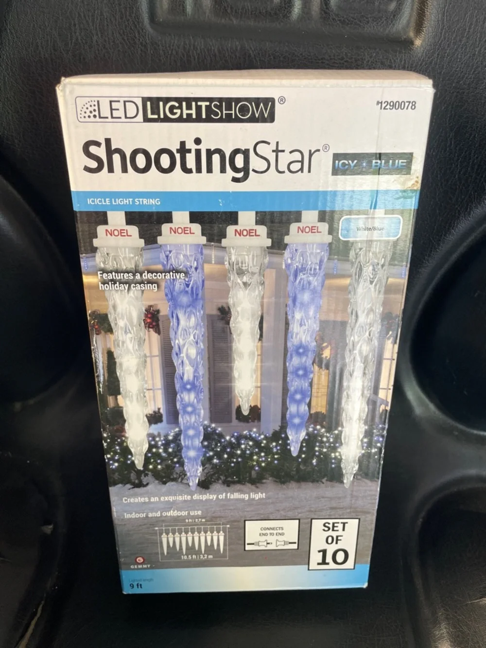 ShootingStar Icy Blue Icicle Light String - Set of 10 (5 boxes available)